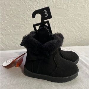 Wonder Nation Black Casual Ankle Boots